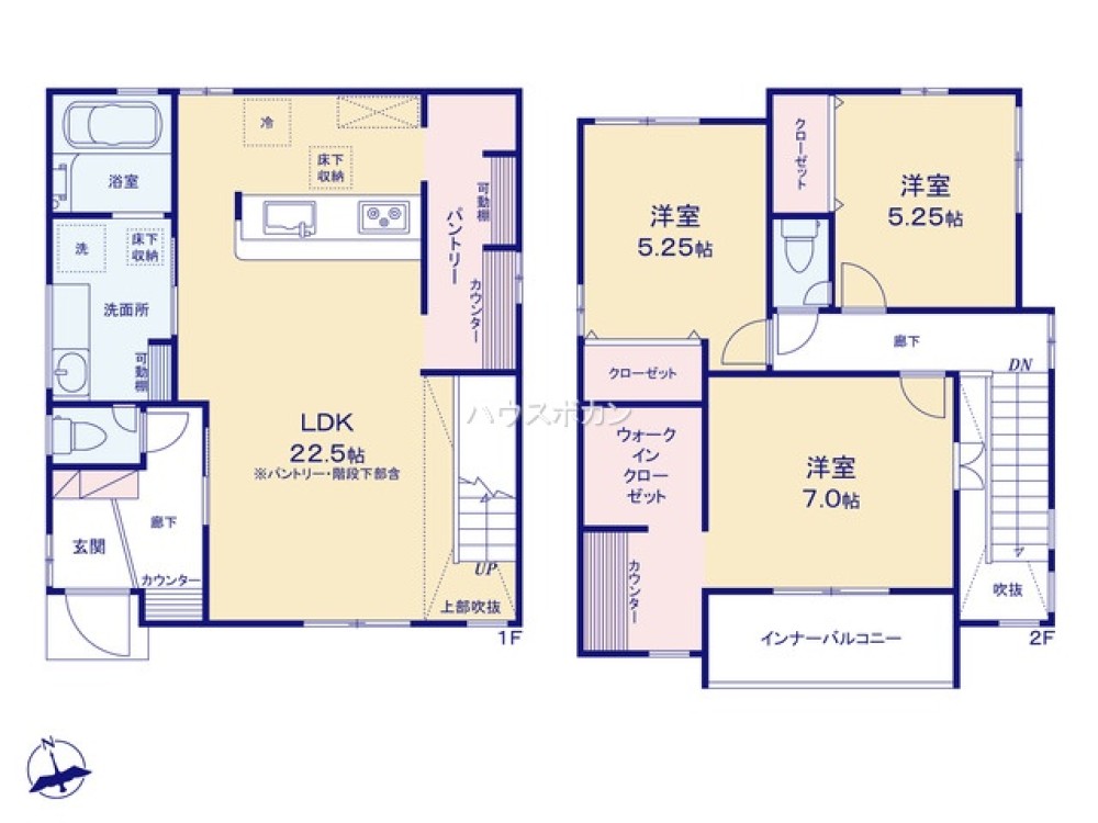 約22帖のLDK！
