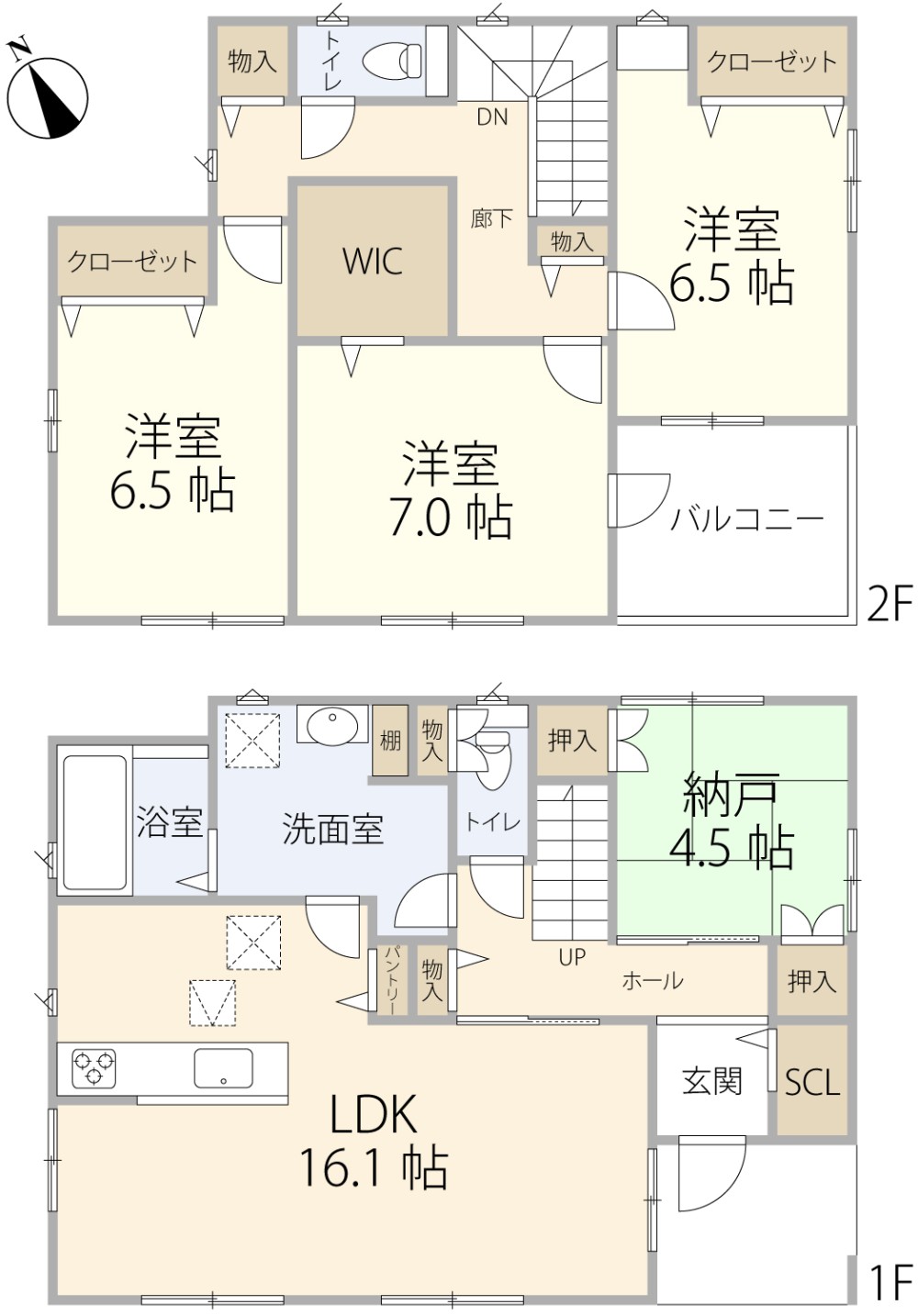 全居室６帖以上！