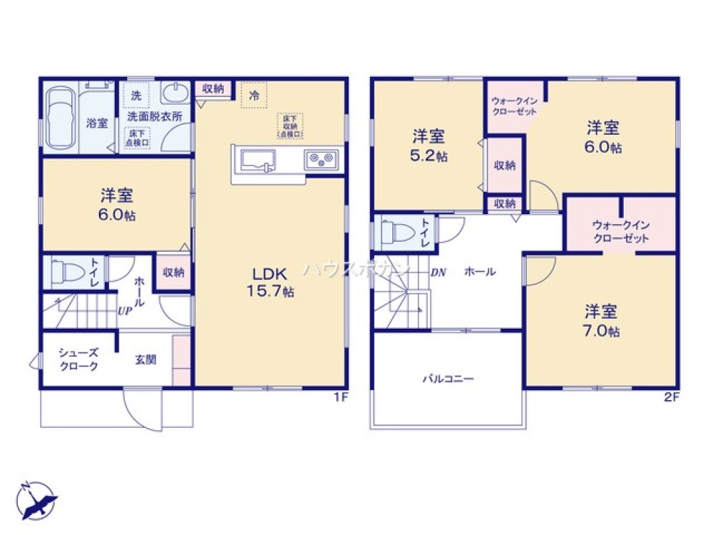 全居室収納豊富・ゆとりのある間取り◎
