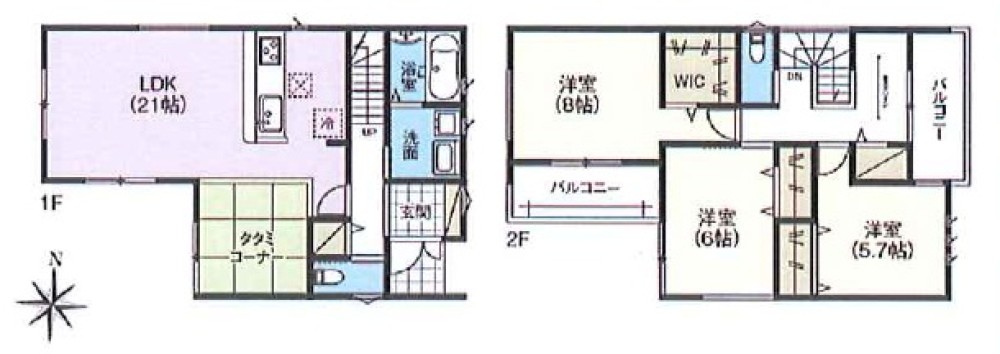 春日井市気噴町　第10　全2棟　1号棟 画像2