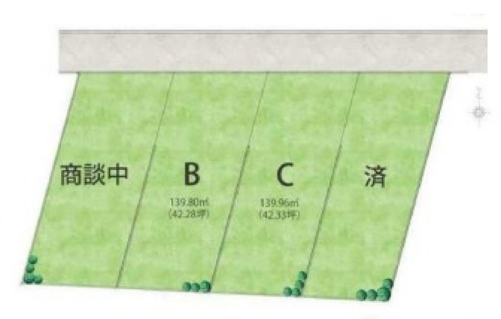 一宮市富士　全4区画　B区画 画像1