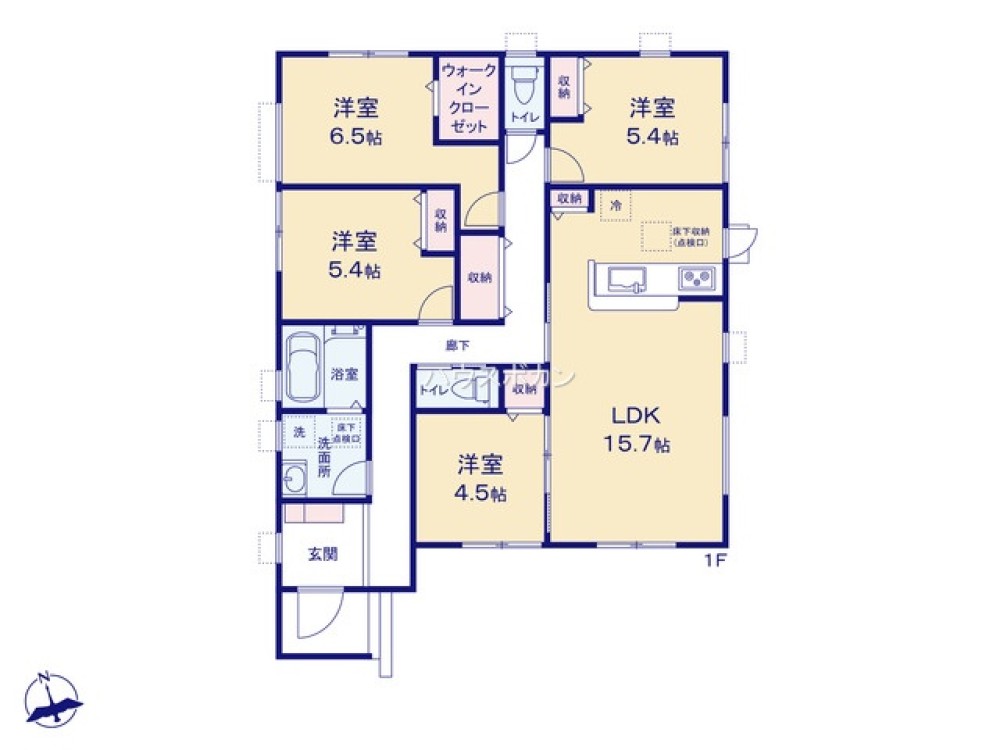 春日井市神屋町玉畑　全4棟　1号棟 画像4