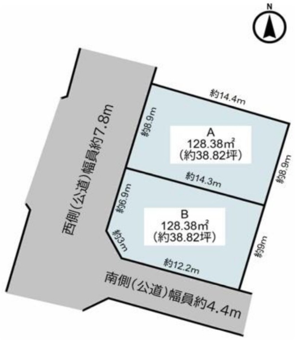 名古屋市天白区福池一丁目　全2区画　B区画 画像1