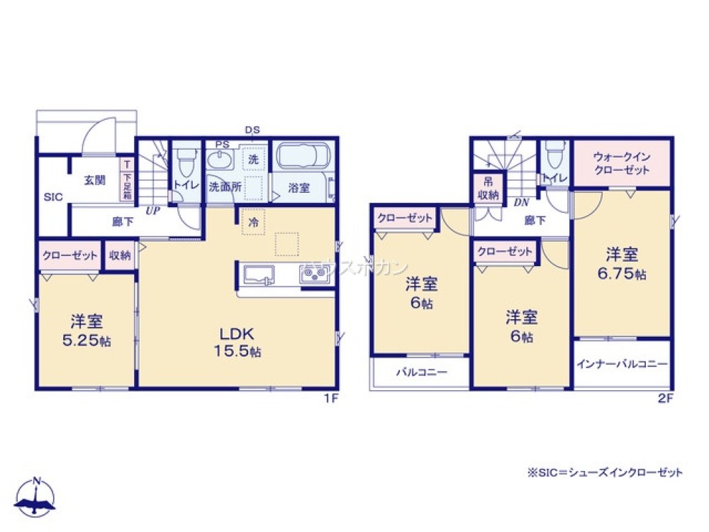 尾張旭市平子町北　全5棟　3号棟 画像4