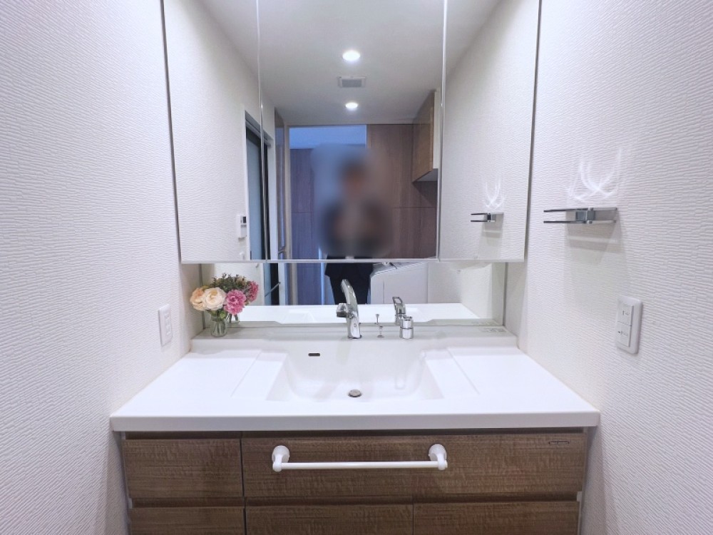 洗面化粧台は収納スペースもたっぷり♪