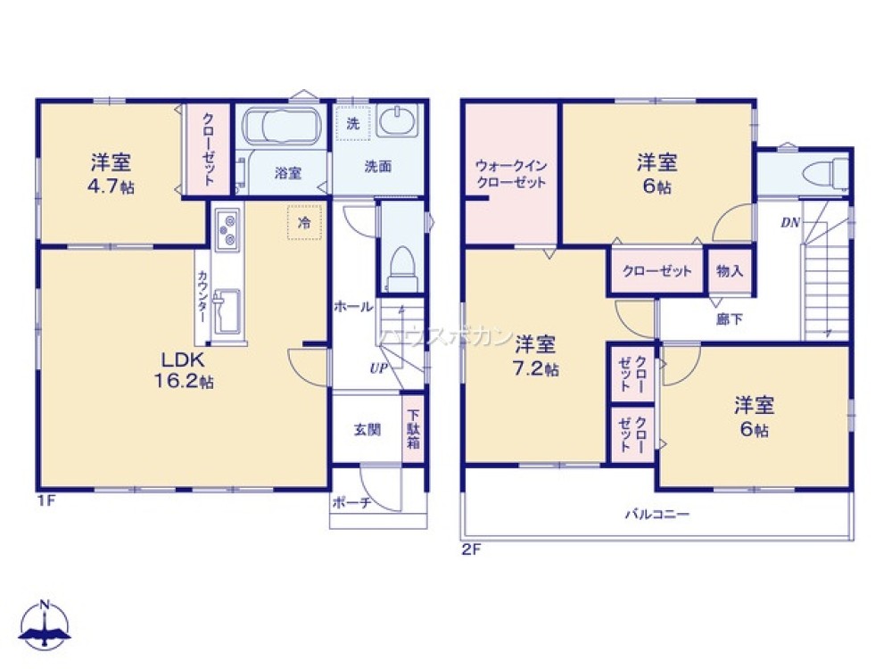 一宮市三条山　全5棟　1号棟 画像4