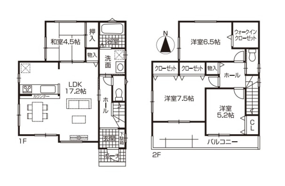 一宮市三条山　全5棟　2号棟 画像1