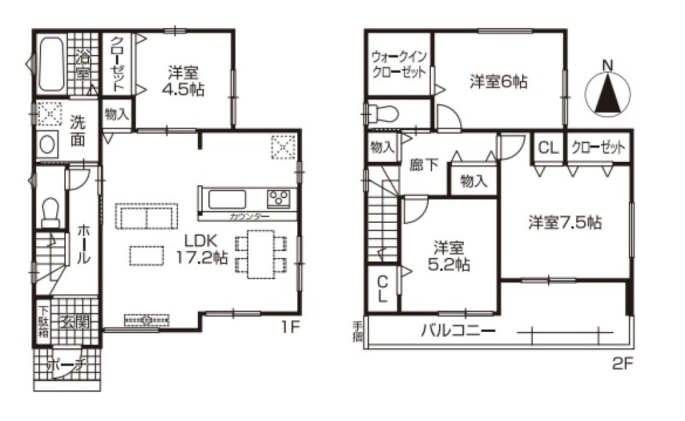 一宮市三条山　全5棟　4号棟 画像1