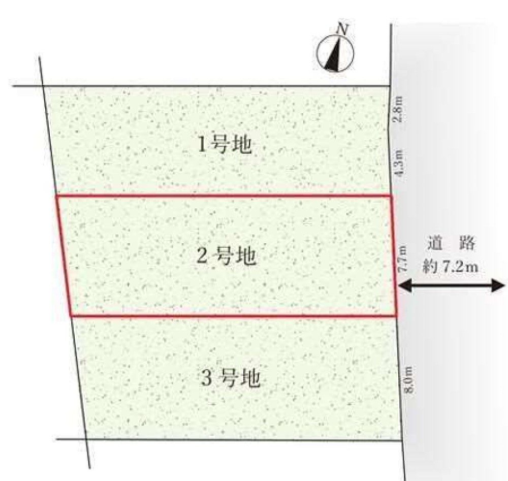 岡崎市大和町　全3区画　2号地 画像1