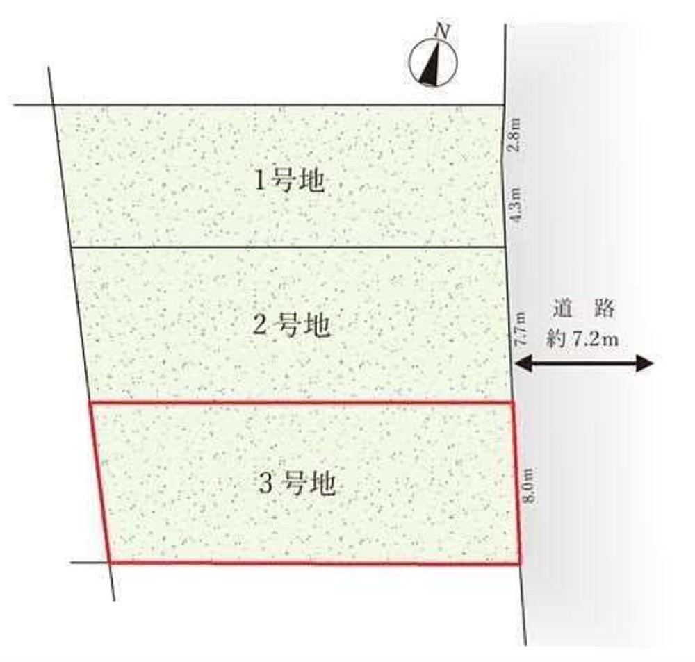 岡崎市大和町　全3区画　3号地 画像1