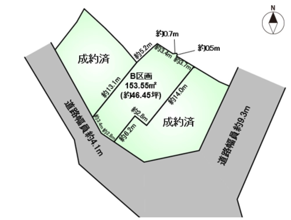 豊田市西中山町　第Ⅴ期　全3区画　B区画 画像1