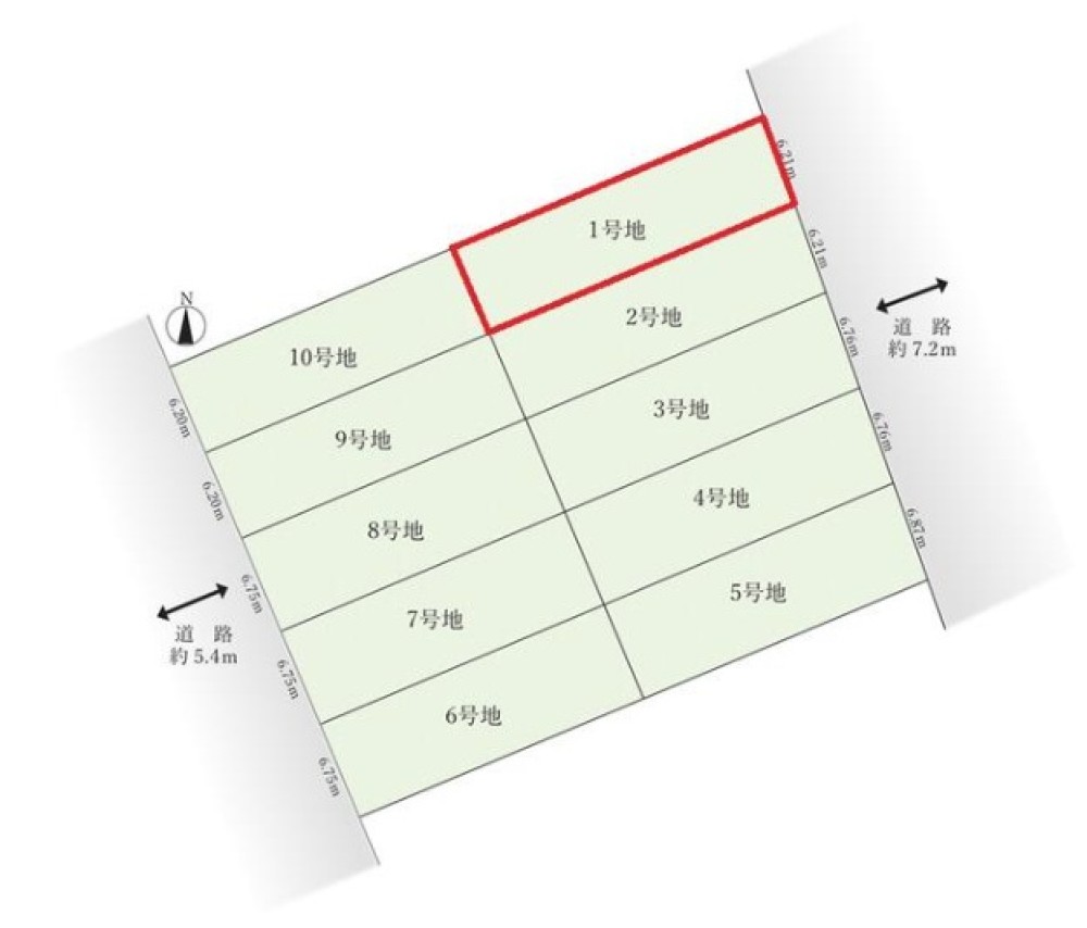 一宮市柳戸町2期　全10区画　1号地 画像1