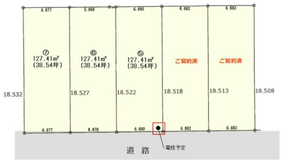 豊橋市西小池町　全3区画　5区画 画像1