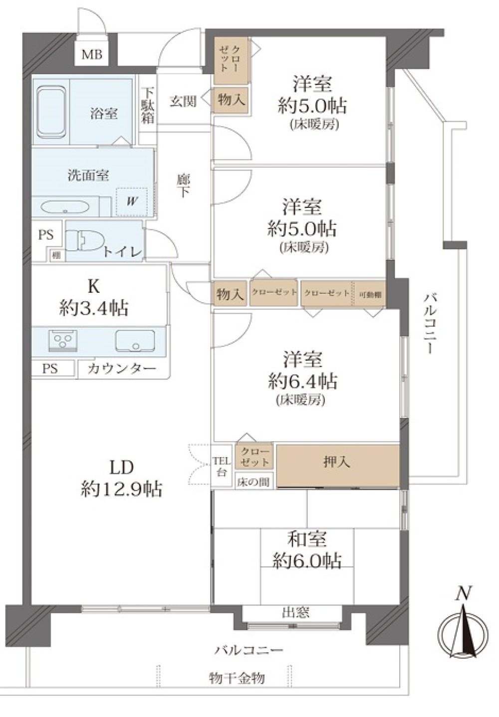ユーハウス第3蜆橋 画像1