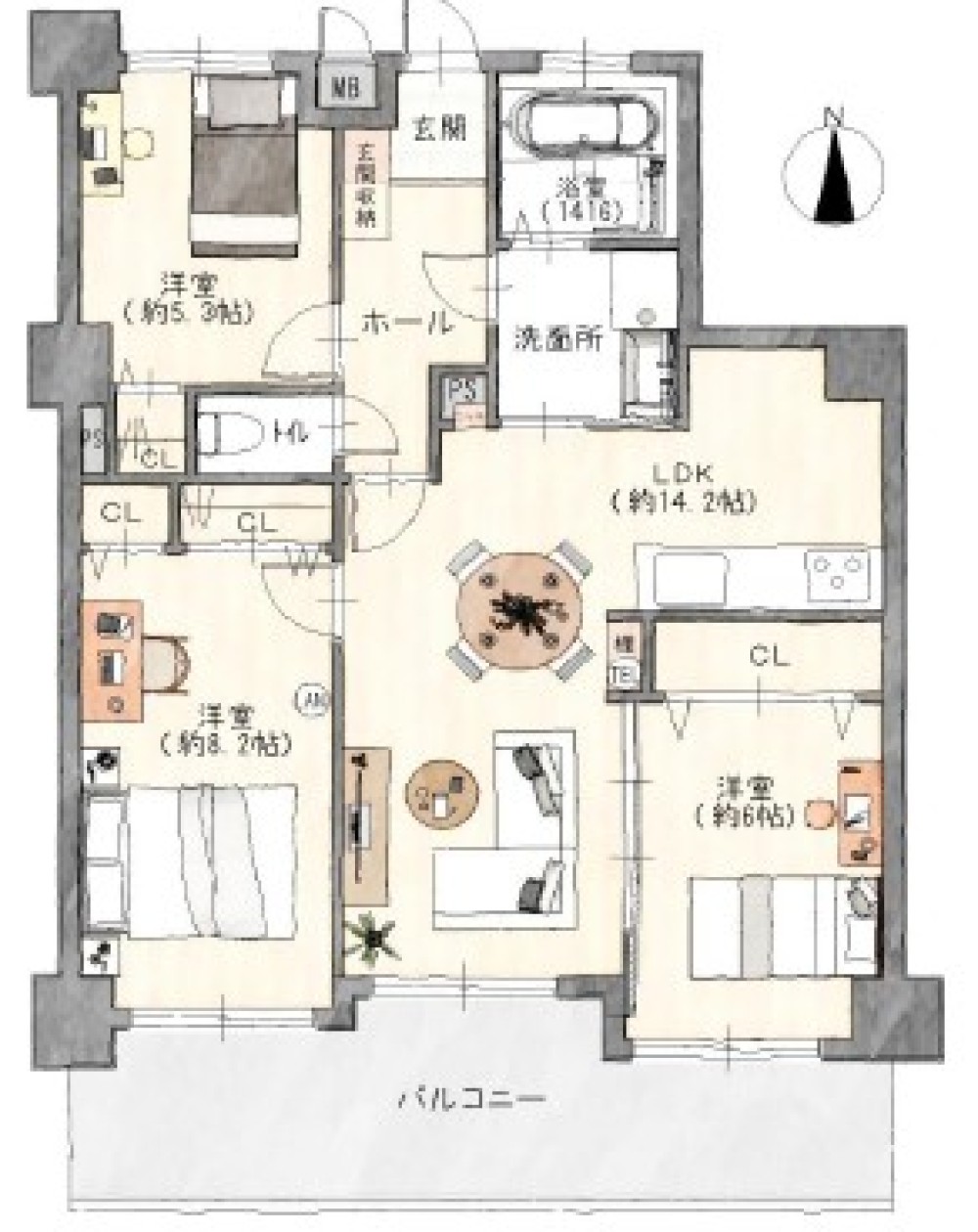 ガーデンヒルズ北野壱番館 画像1