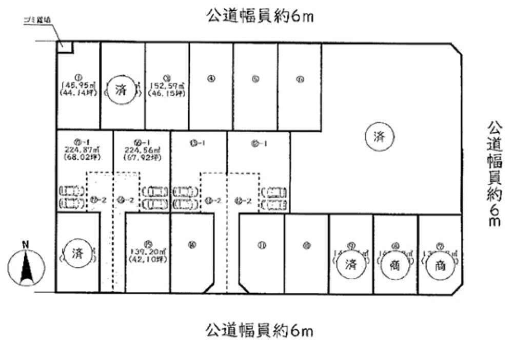 春日井市白山町　全17区画　3区画 画像1