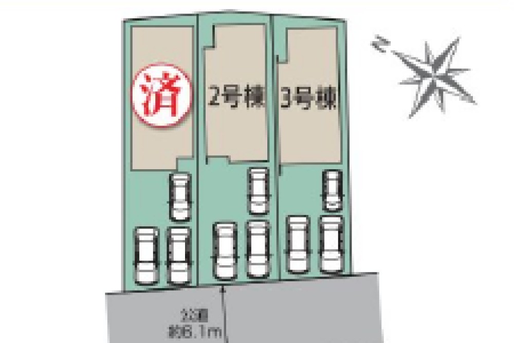 岡崎市美合町　全3棟　3号棟 画像1
