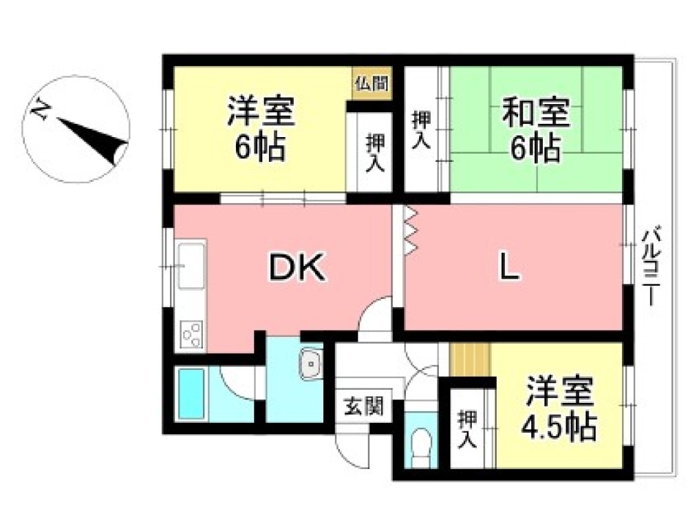 神池ハイツ　A棟 画像1