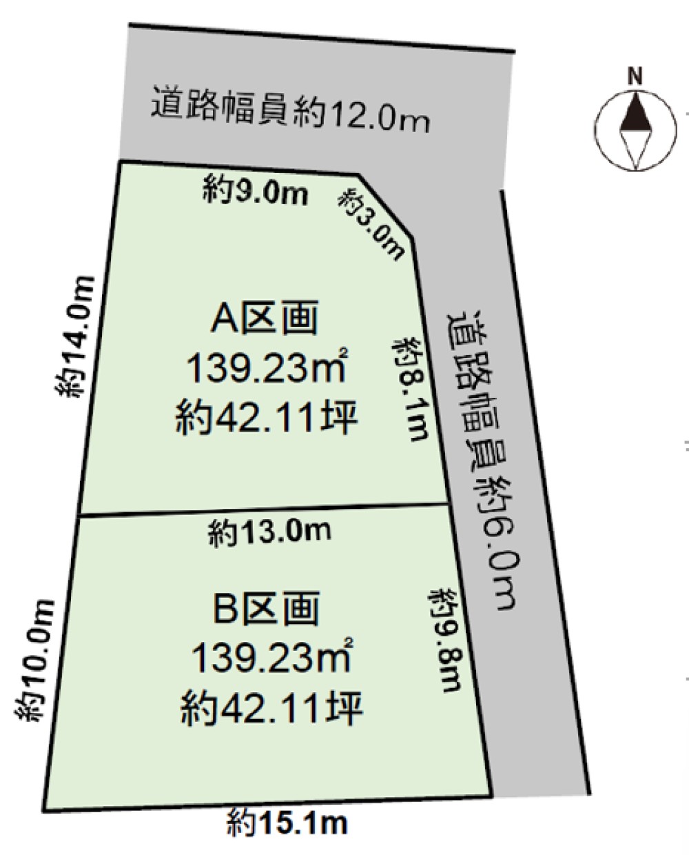 岡崎市西蔵前町二丁目　全2区画　B区画 画像1