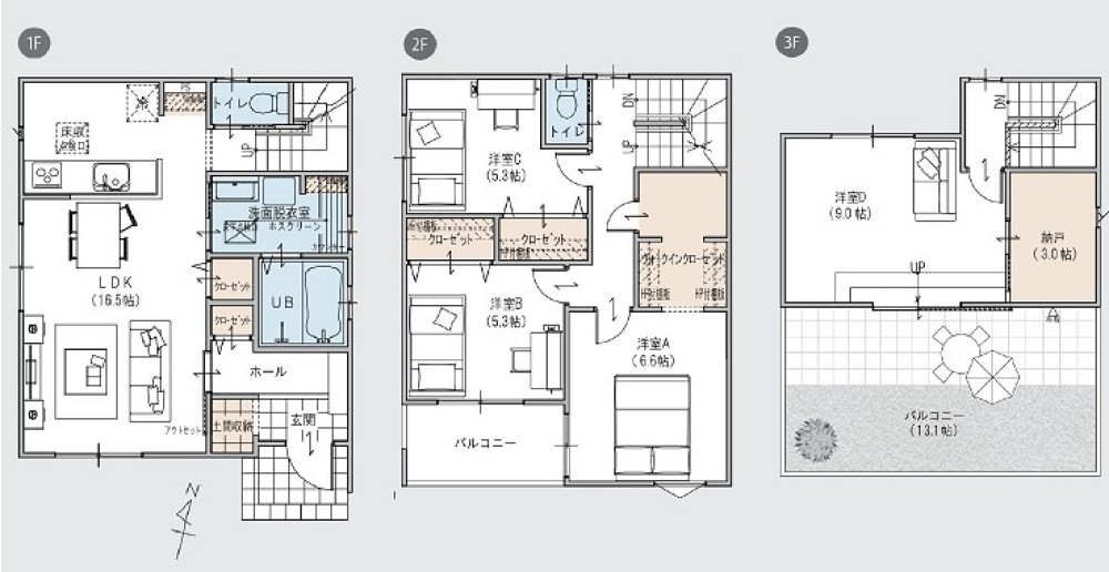 刈谷市小山町　全1棟　№A棟 画像2