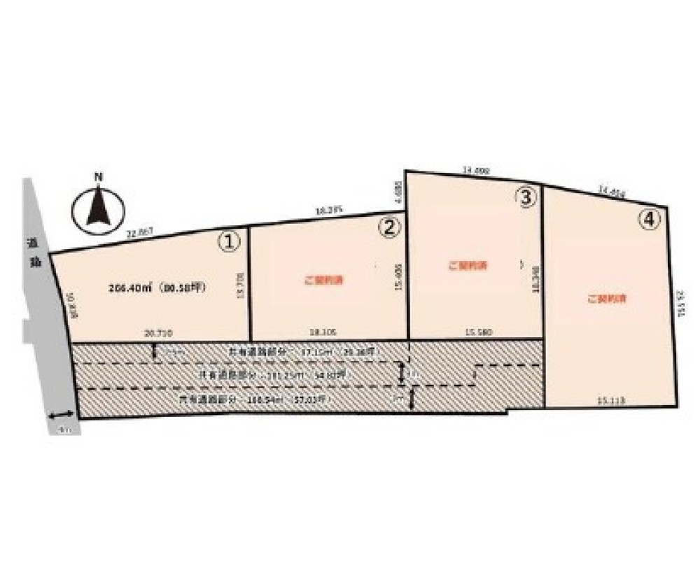 豊川市御津町　全3区画　1区画 画像1