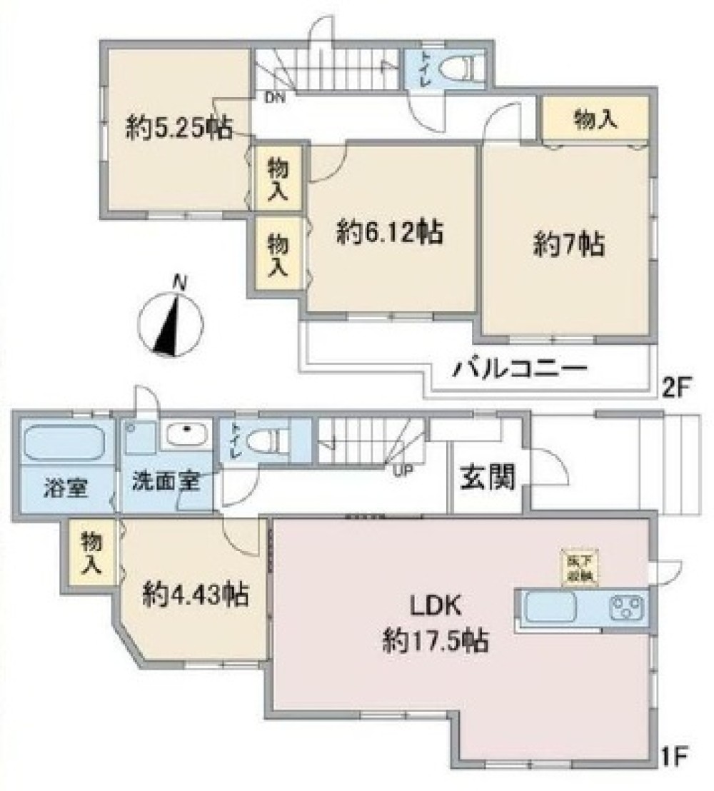 LDK広々17帖以上！