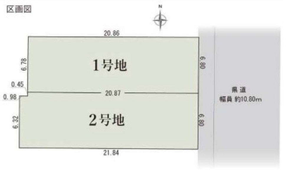 名古屋市中川区打出　1期　全2区画　1号地 画像1