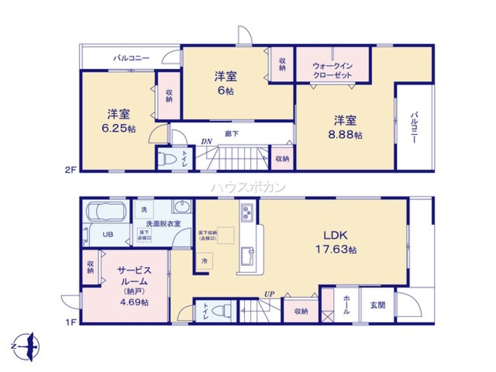 豊橋市西岩田六丁目59期　全1棟　1号棟 画像4