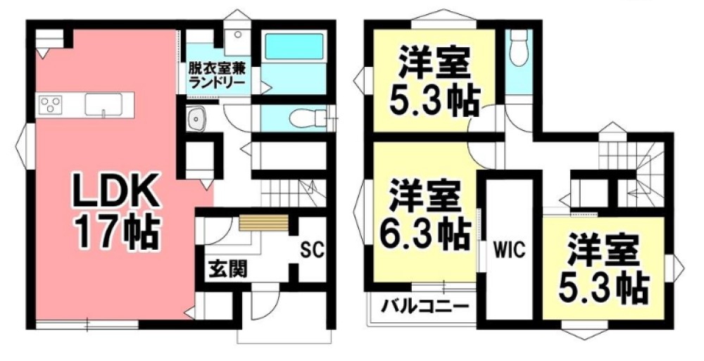 豊橋市下条西町　全3棟　A号棟 画像1