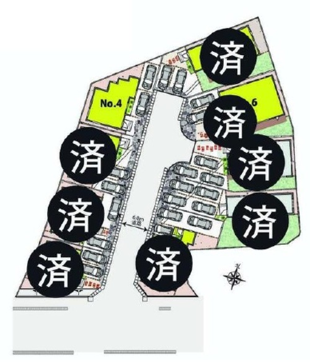 全6棟の分譲地！4号棟は残り1区画◎