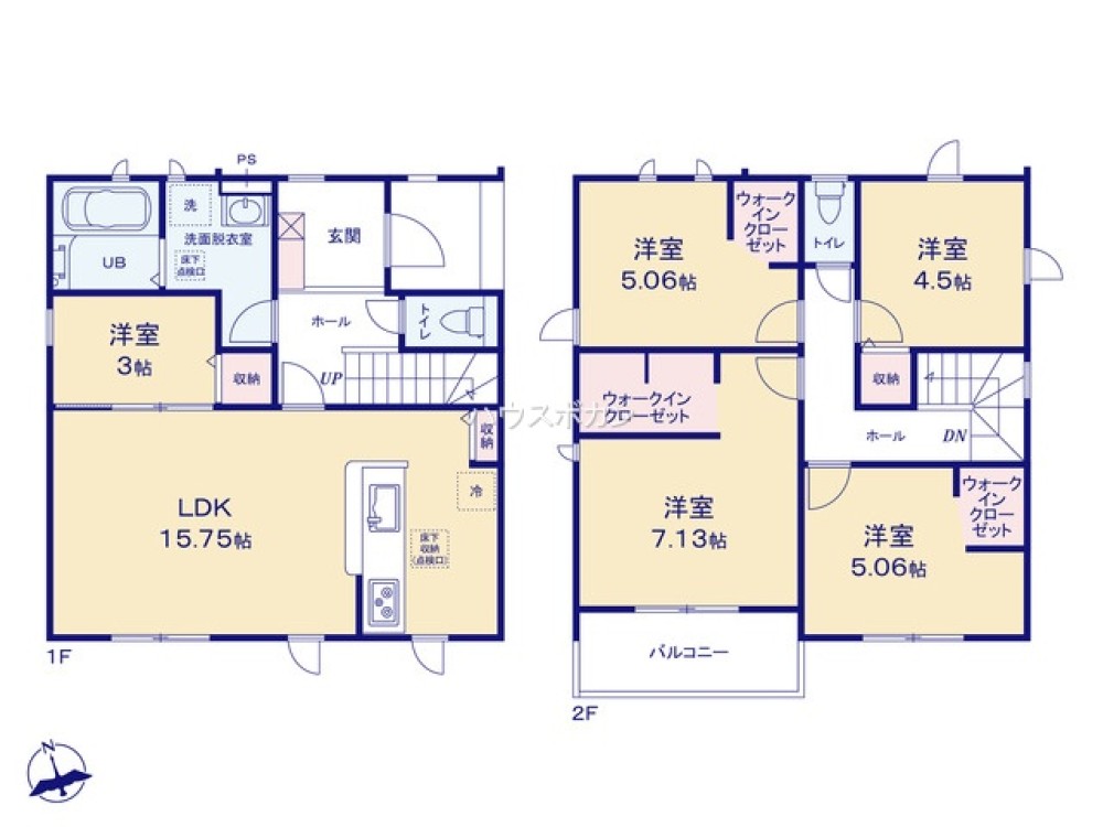 常滑市白山町二丁目　全2棟　2号棟 画像4