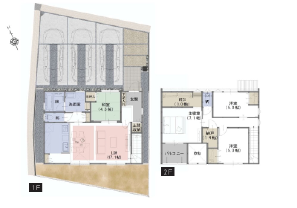 一宮市大和町　2期　全1棟　1号棟 画像1