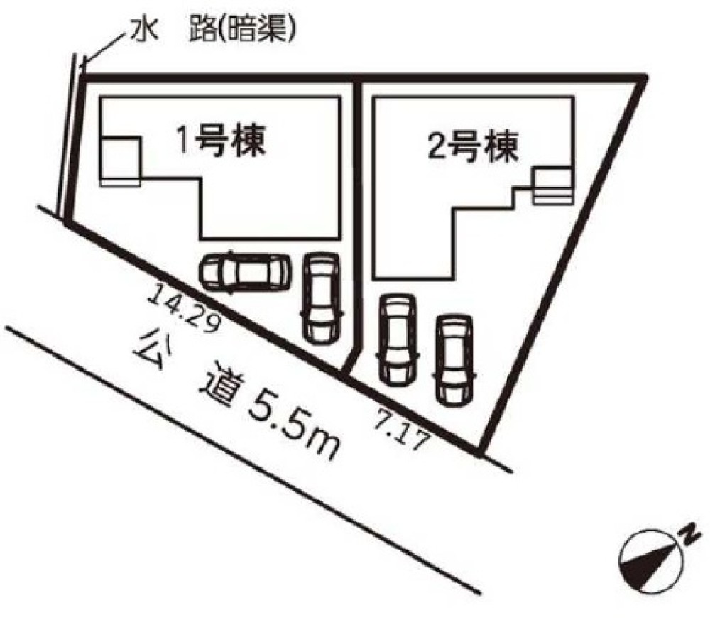 半田市岩滑高山町二丁目　全2棟　2号棟 画像1