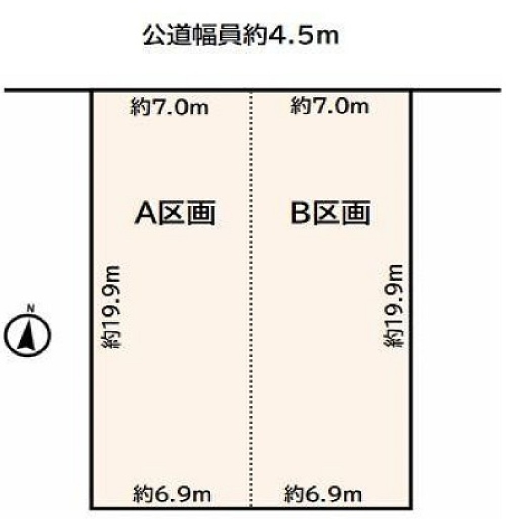 名古屋市瑞穂区白龍町　全2区画　A区画 画像1