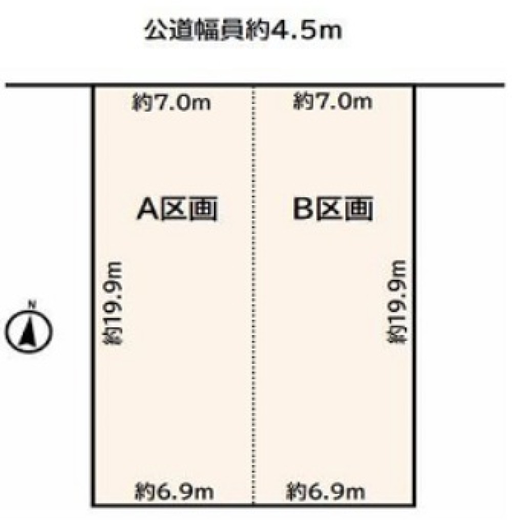名古屋市瑞穂区白龍町　全2区画　B区画 画像1