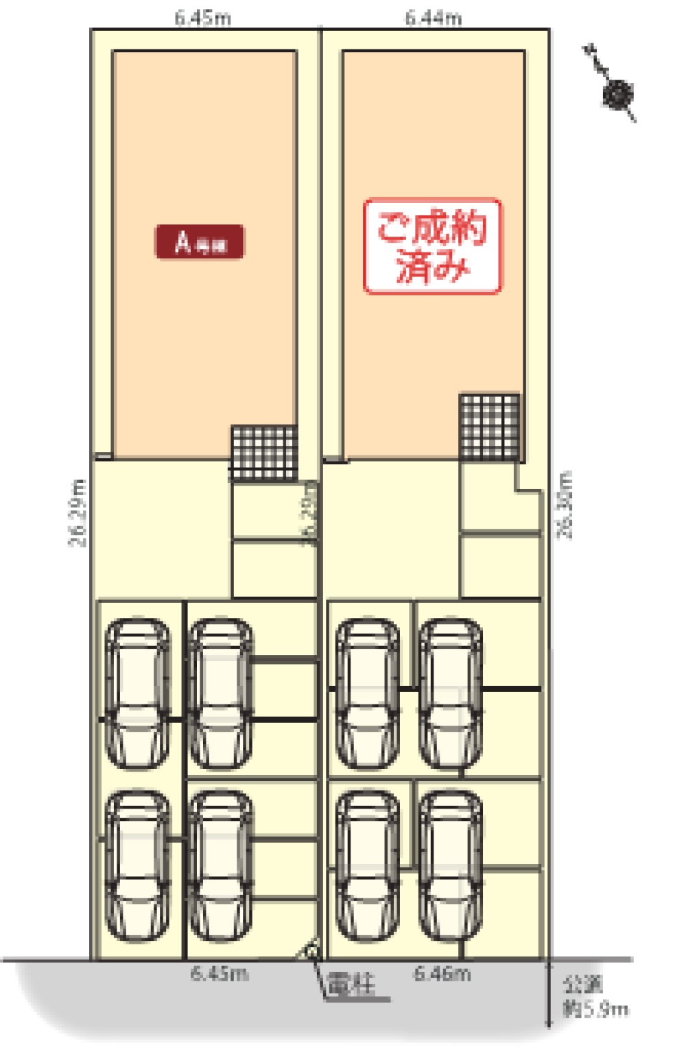 岡崎市六名東町　全2棟　A号棟 画像2