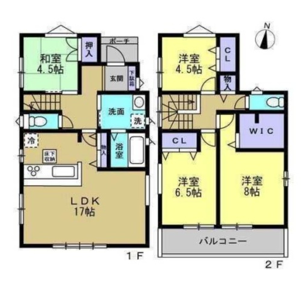 一宮市伝法寺　全2号棟　1号棟 画像1