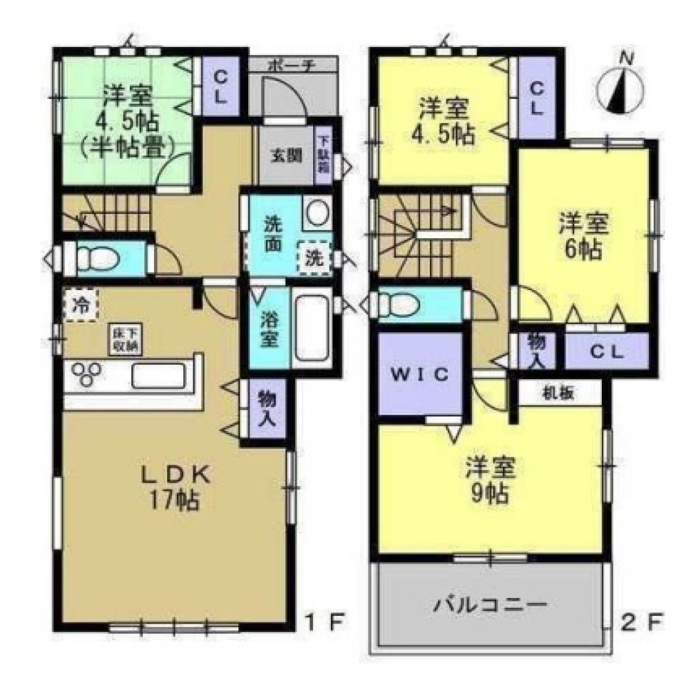 一宮市伝法寺　全2号棟　2号棟 画像1