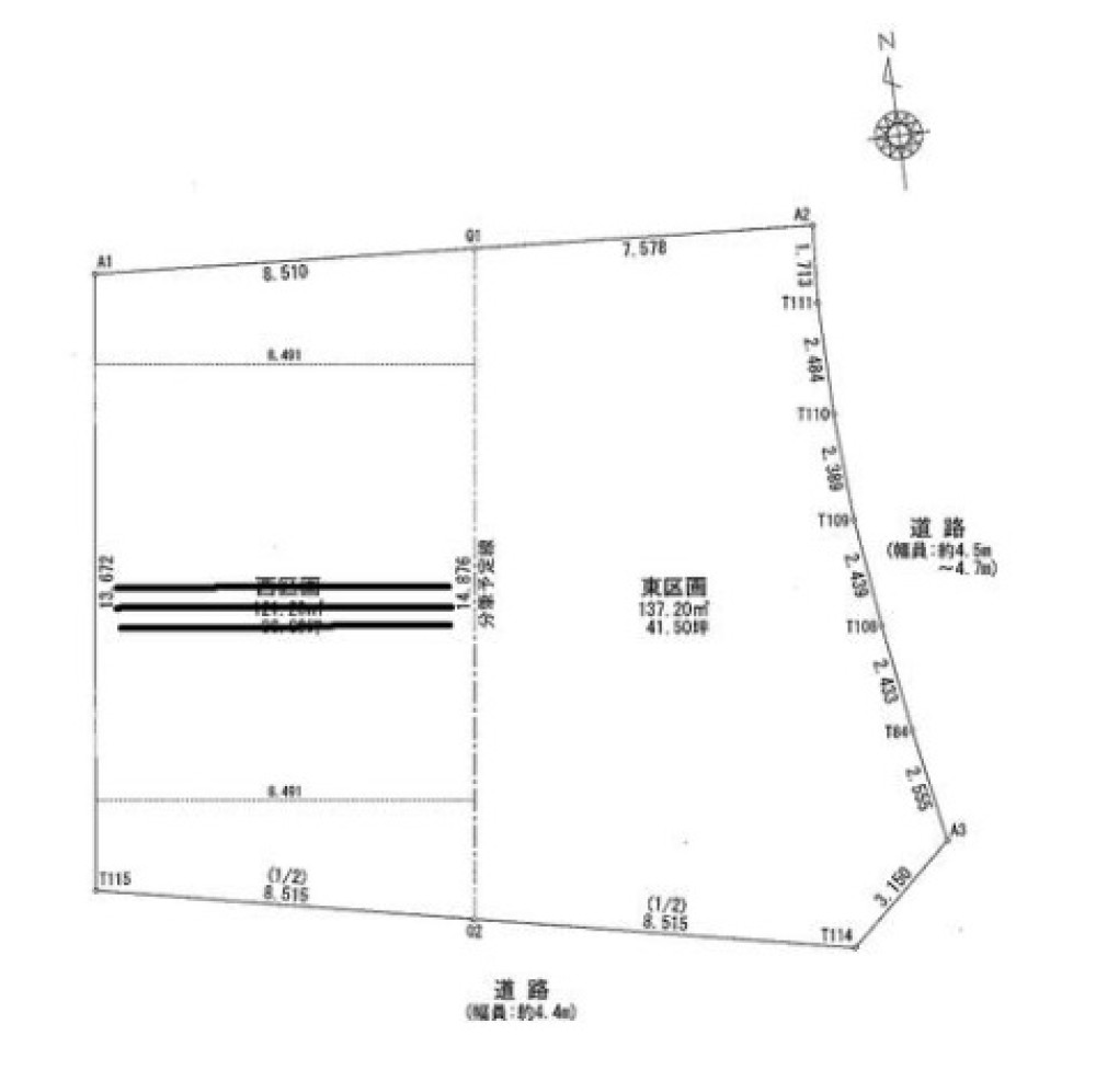 一宮市開明　全2区画　東区画 画像1