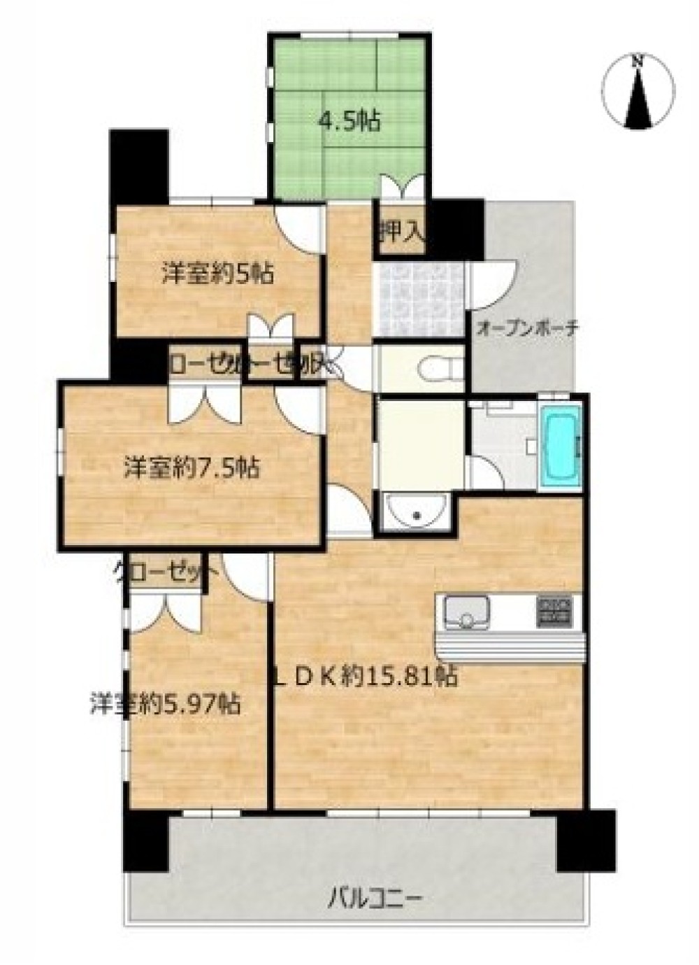 ファミリアーレ東起 画像1