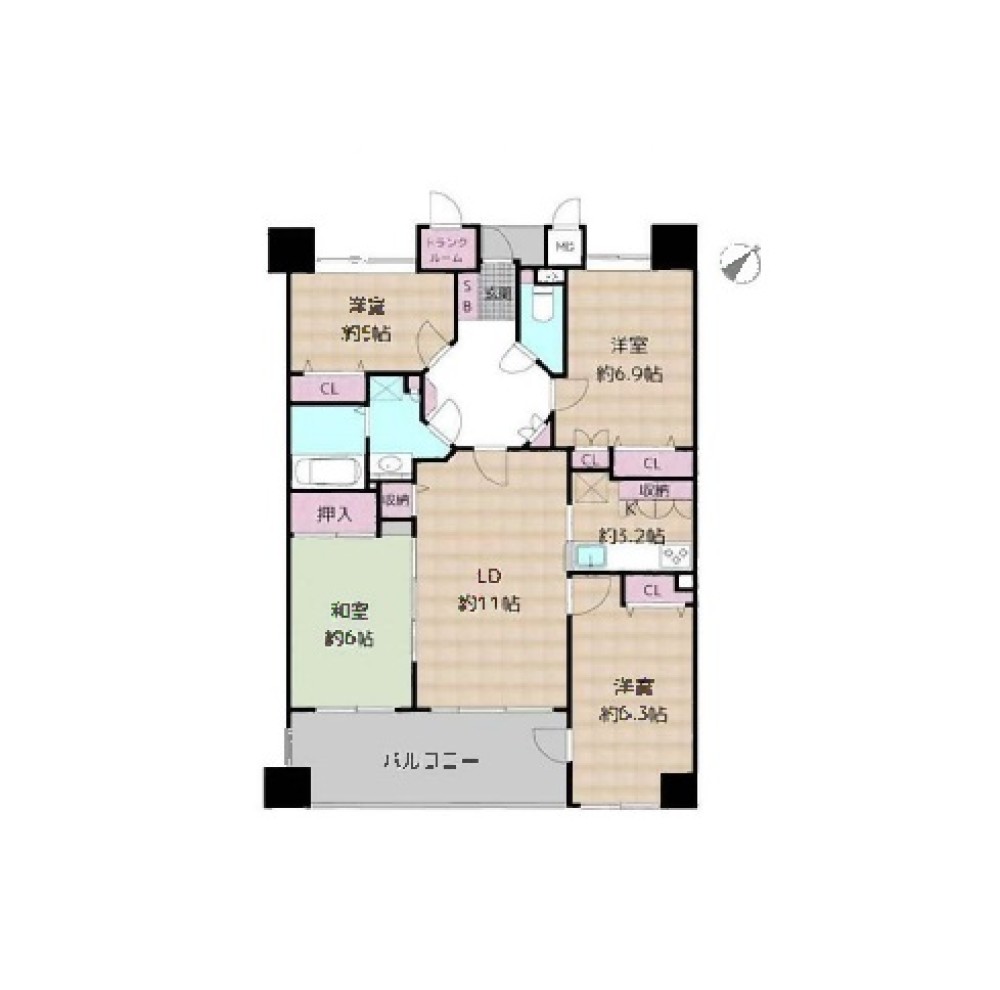 シャトレ愛松三郷 画像1