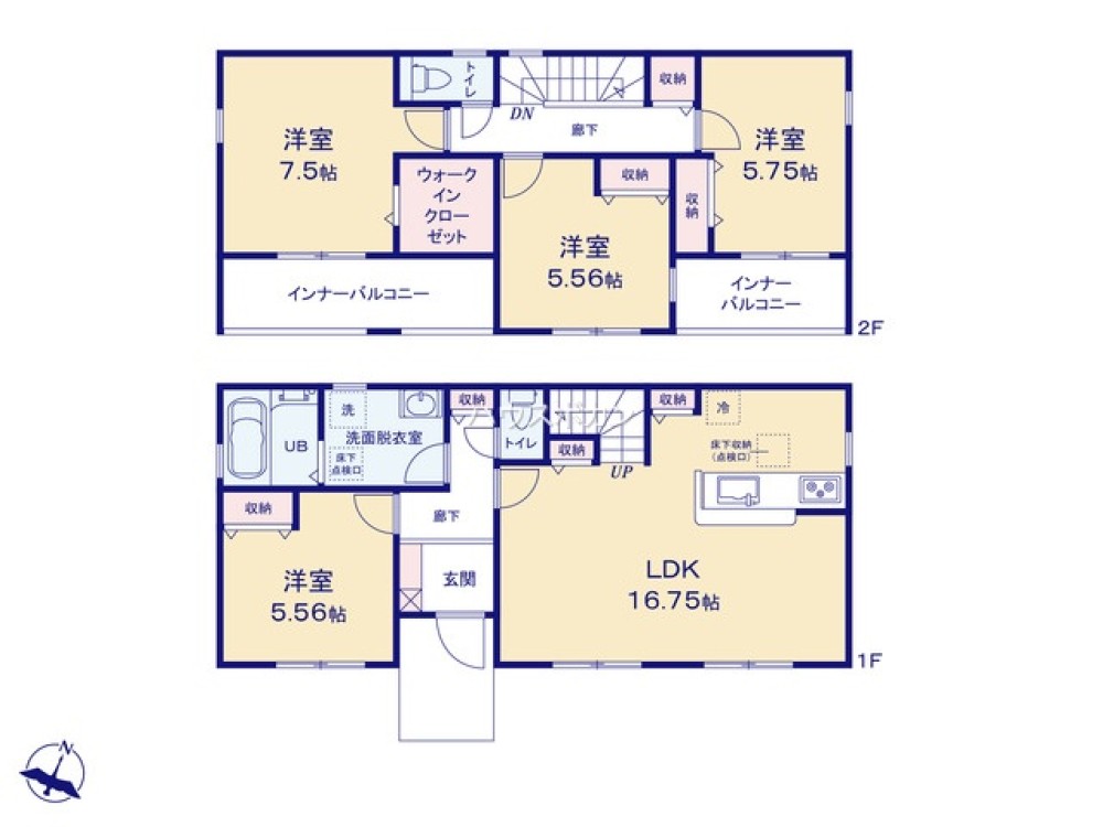 一宮市今伊勢町第六　全4棟　3号棟 画像5