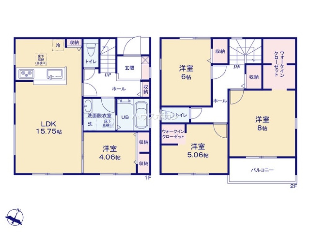 常滑市西之口二丁目　全8棟　5号棟 画像4
