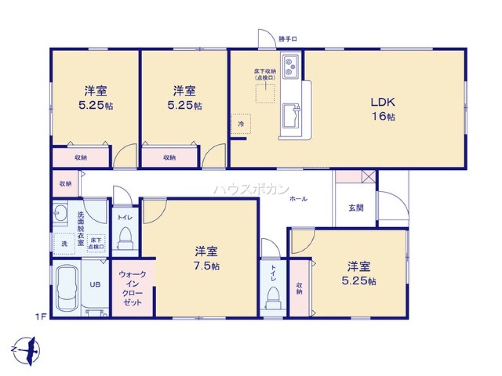 知多郡阿久比町北海道　全7棟　1号棟 画像4