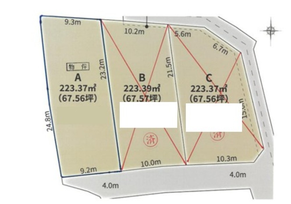 丹羽郡大口町伝右　全3区画　A区画 画像2