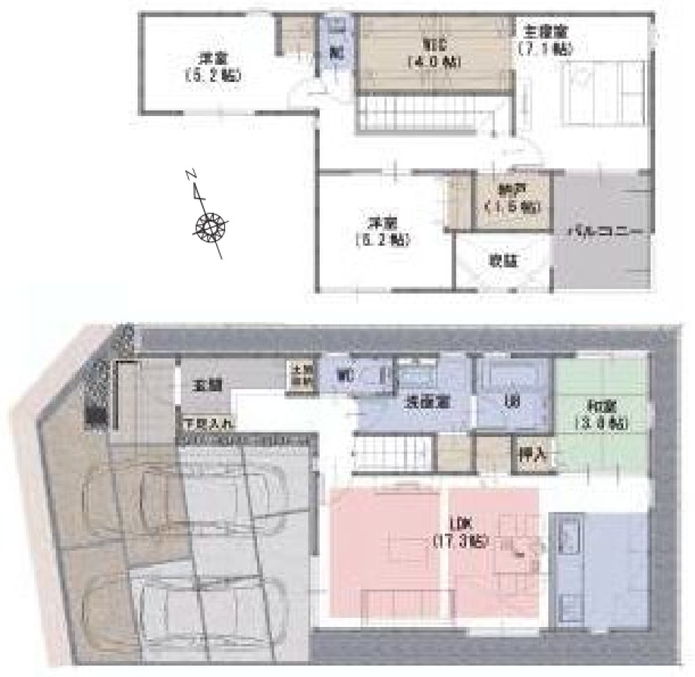 安城市東別所町　全3棟　A号棟 画像2