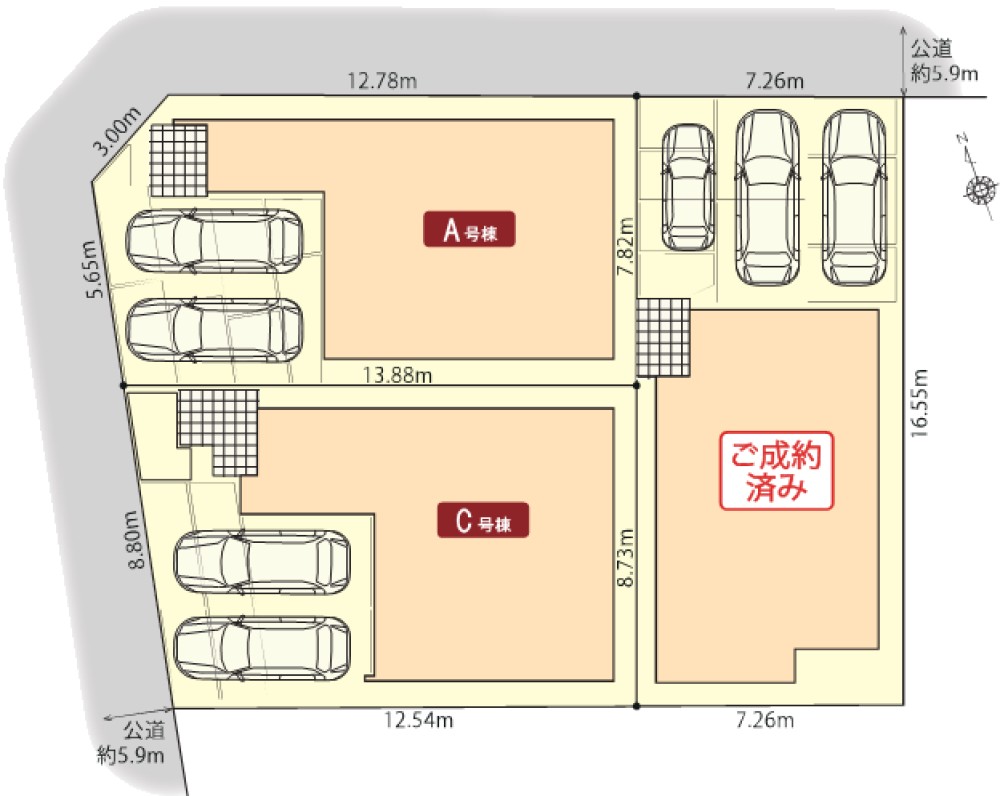 安城市東別所町　全3棟　A号棟 画像1