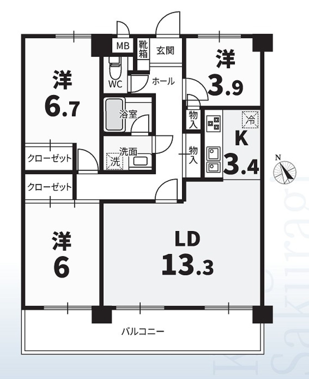 キングスコート桜木 画像1