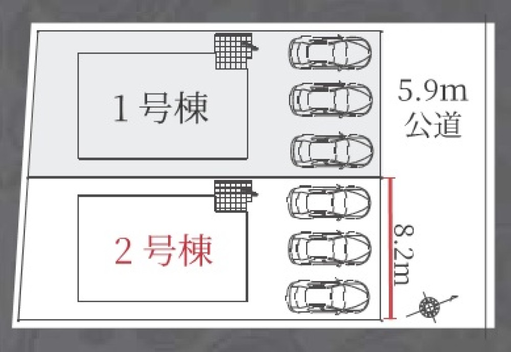 名古屋市緑区徳重　2期　全2棟　2号棟 画像1