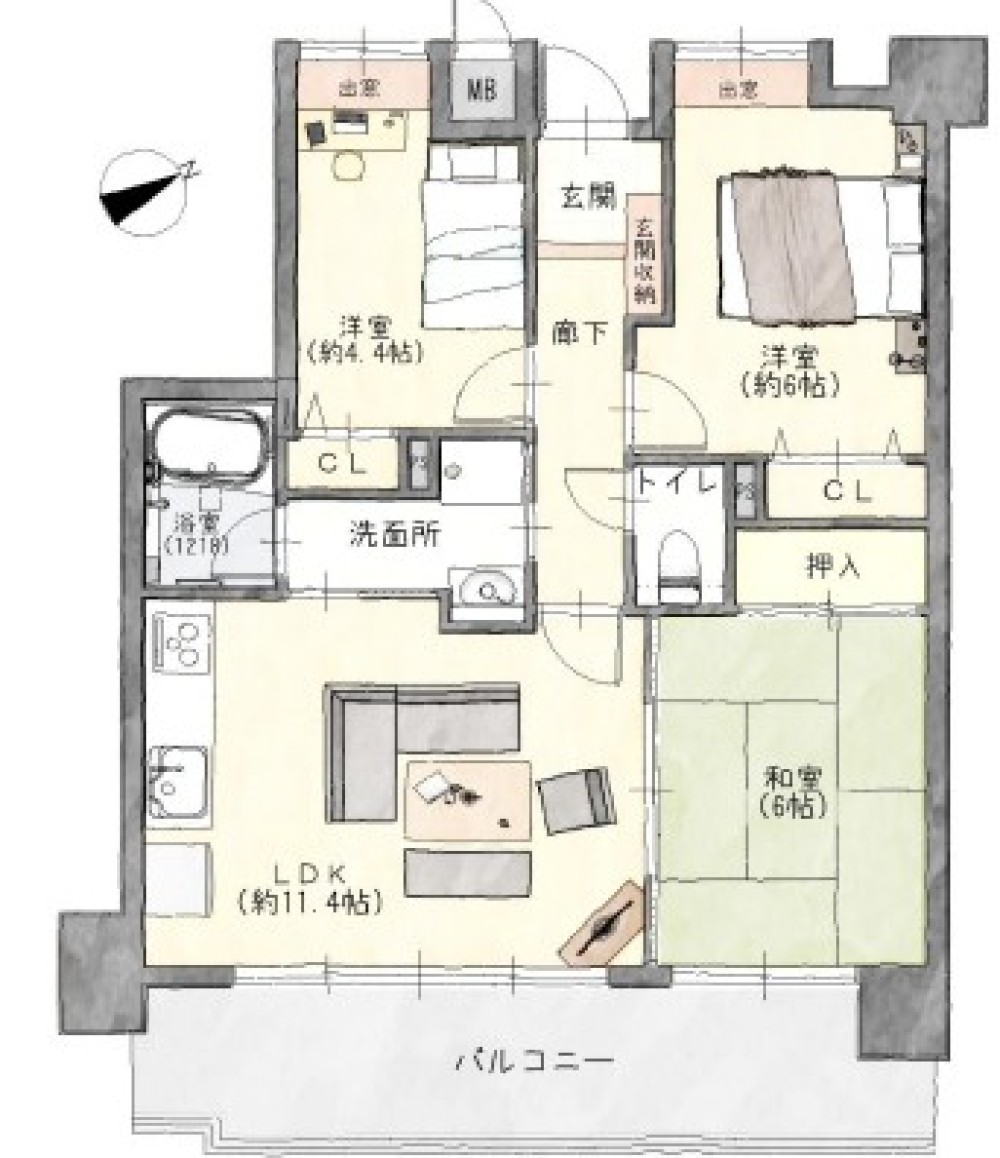 ライオンズマンション豊田美里 画像1